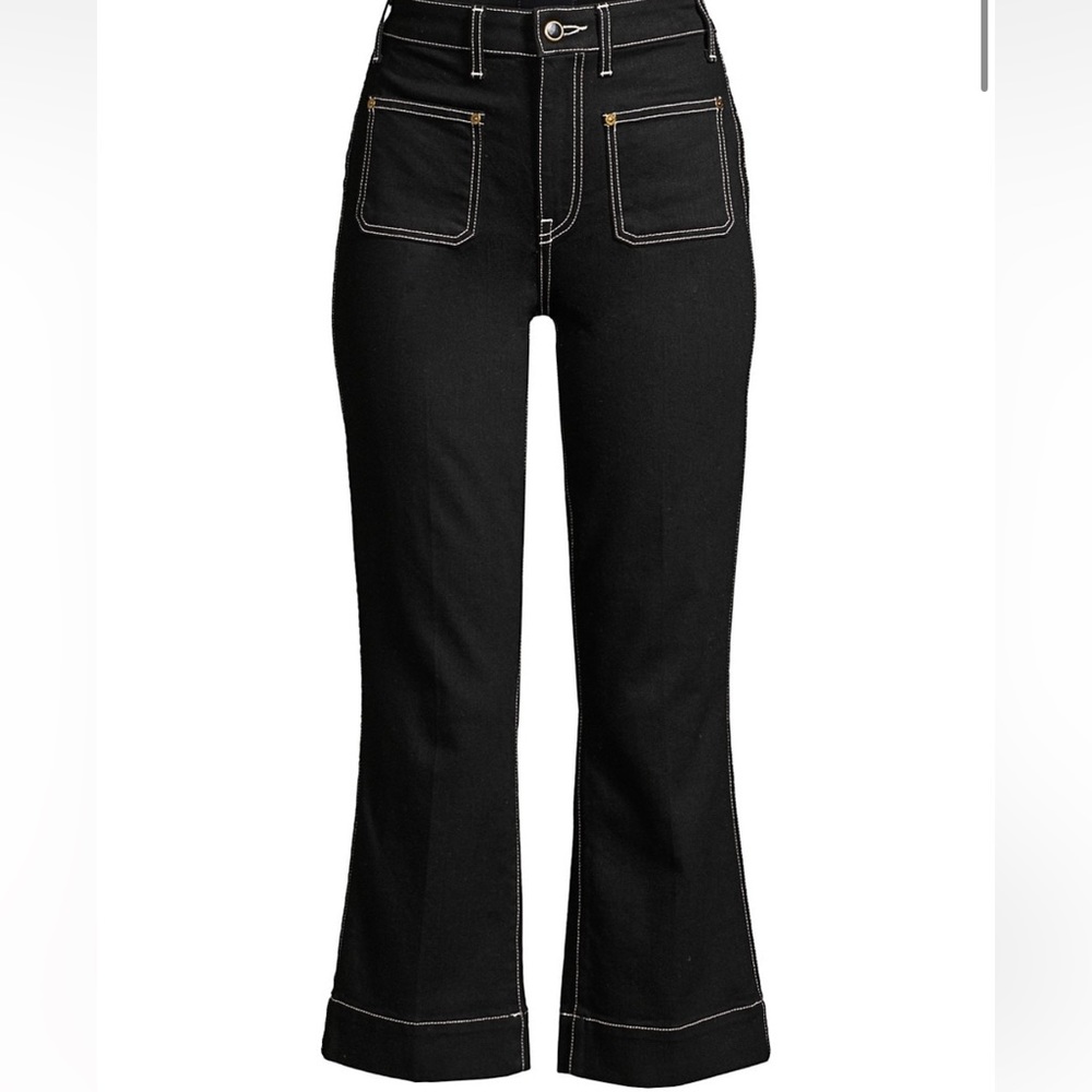 KHAITE Raquel patch cropped-flare jeans . Size 25. Great condition